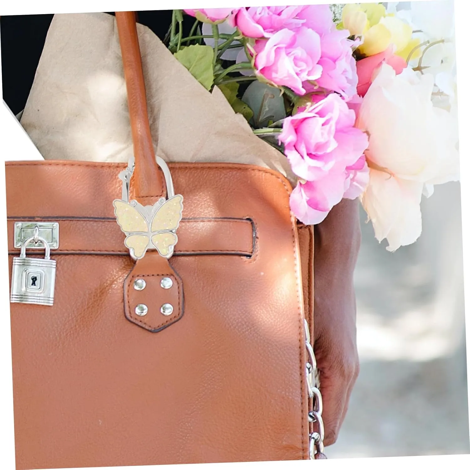Desk Bag Holder Hook Purse Hook for Desk Handbag Hanger Portable Purse Hanger
