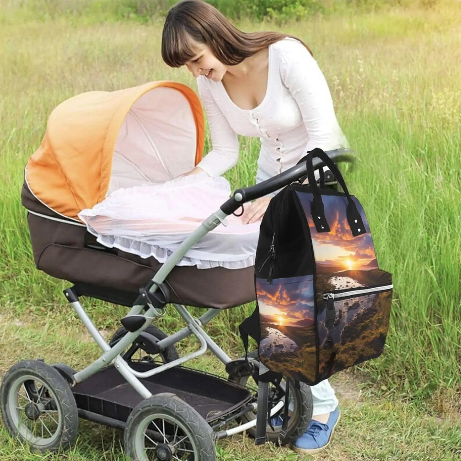 Diaper Bag Backpack Beautiful Sunrise Nappy Backpack Maternity Baby Nappy Bag Changing Bags for Travel