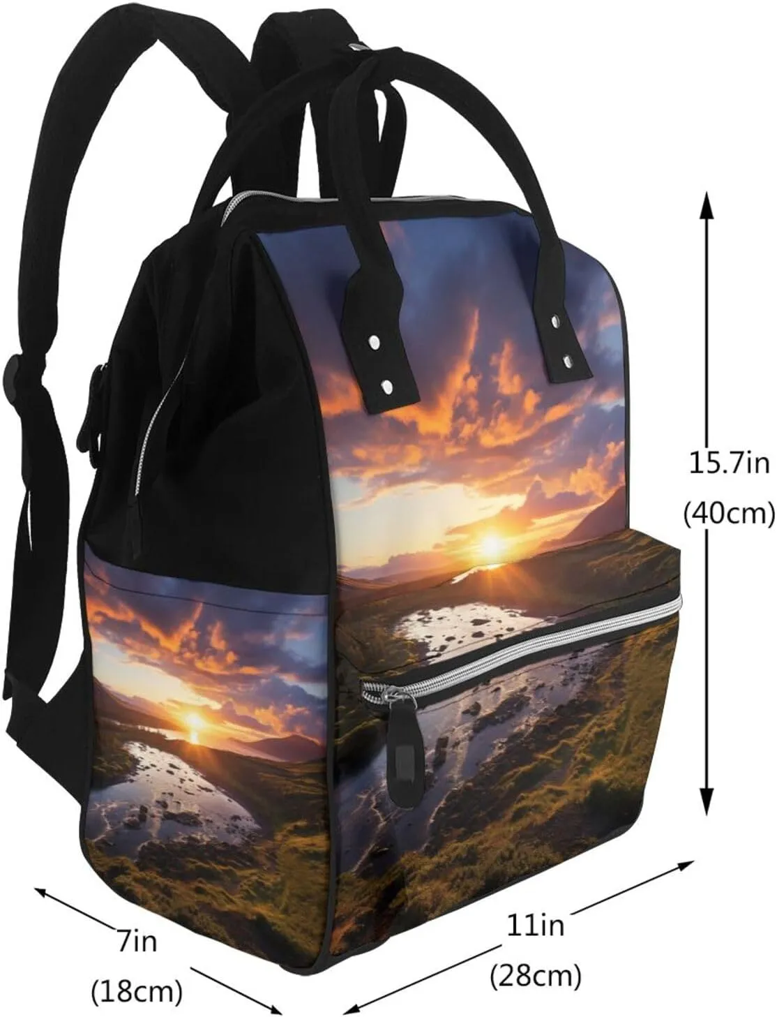 Diaper Bag Backpack Beautiful Sunrise Nappy Backpack Maternity Baby Nappy Bag Changing Bags for Travel