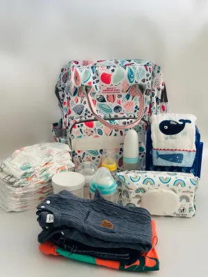 Diaper Bag BackPack, DiaperBag HandsFree, Multi Function Waterproof Diaper Bag, Baby Diaper BackPack USB, Travel Diaper Bag, Girl Diape Bag