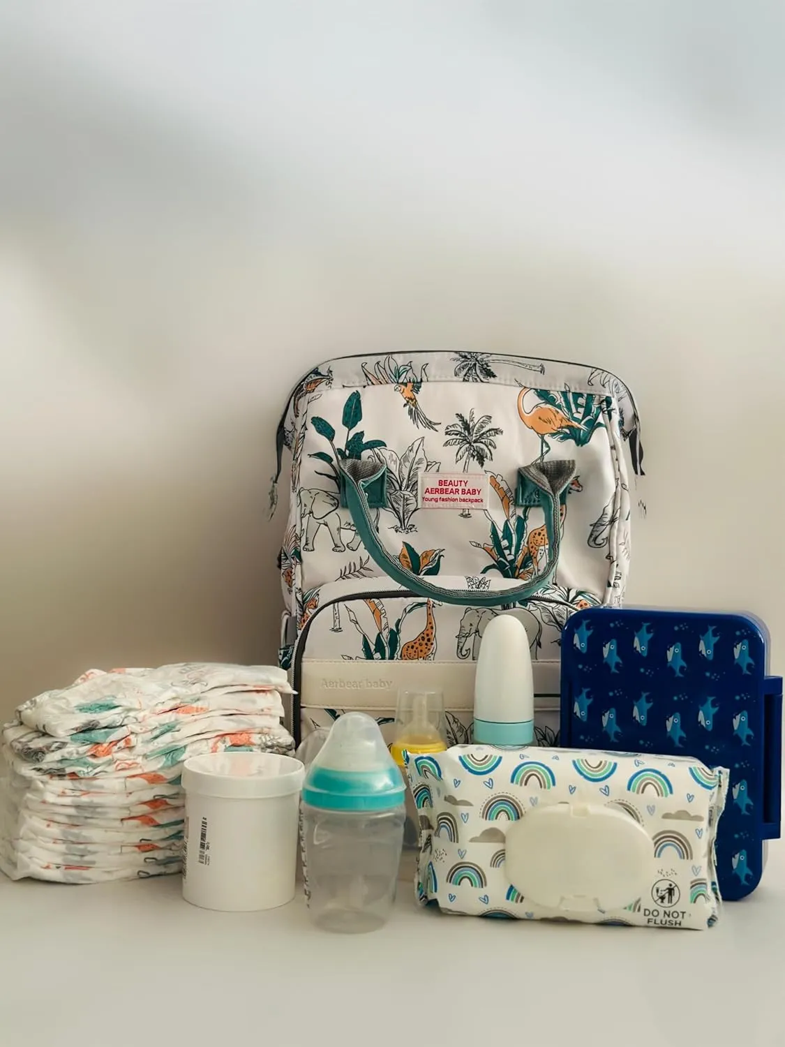 Diaper Bag BackPack,DiaperBag HandsFree,Multi Function Waterproof Diaper Bag,Baby Diaper BackPack USB,Travel Diaper Bag, Unisex