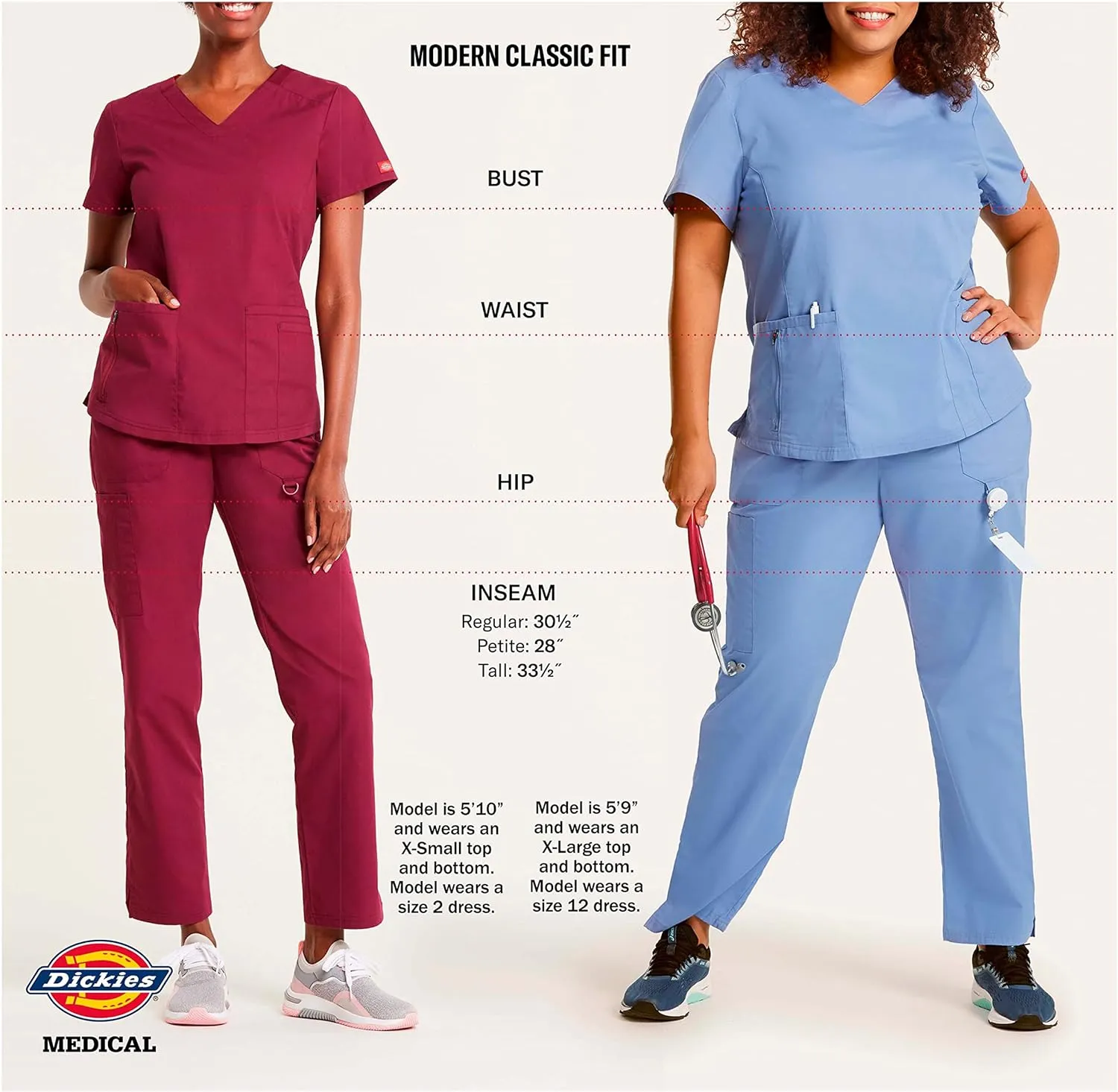 Dickies EDS Signature Scrubs for Women, Elastic Waist Pull-On Cargo Pants for Women in Soft Brushed Poplin 86106