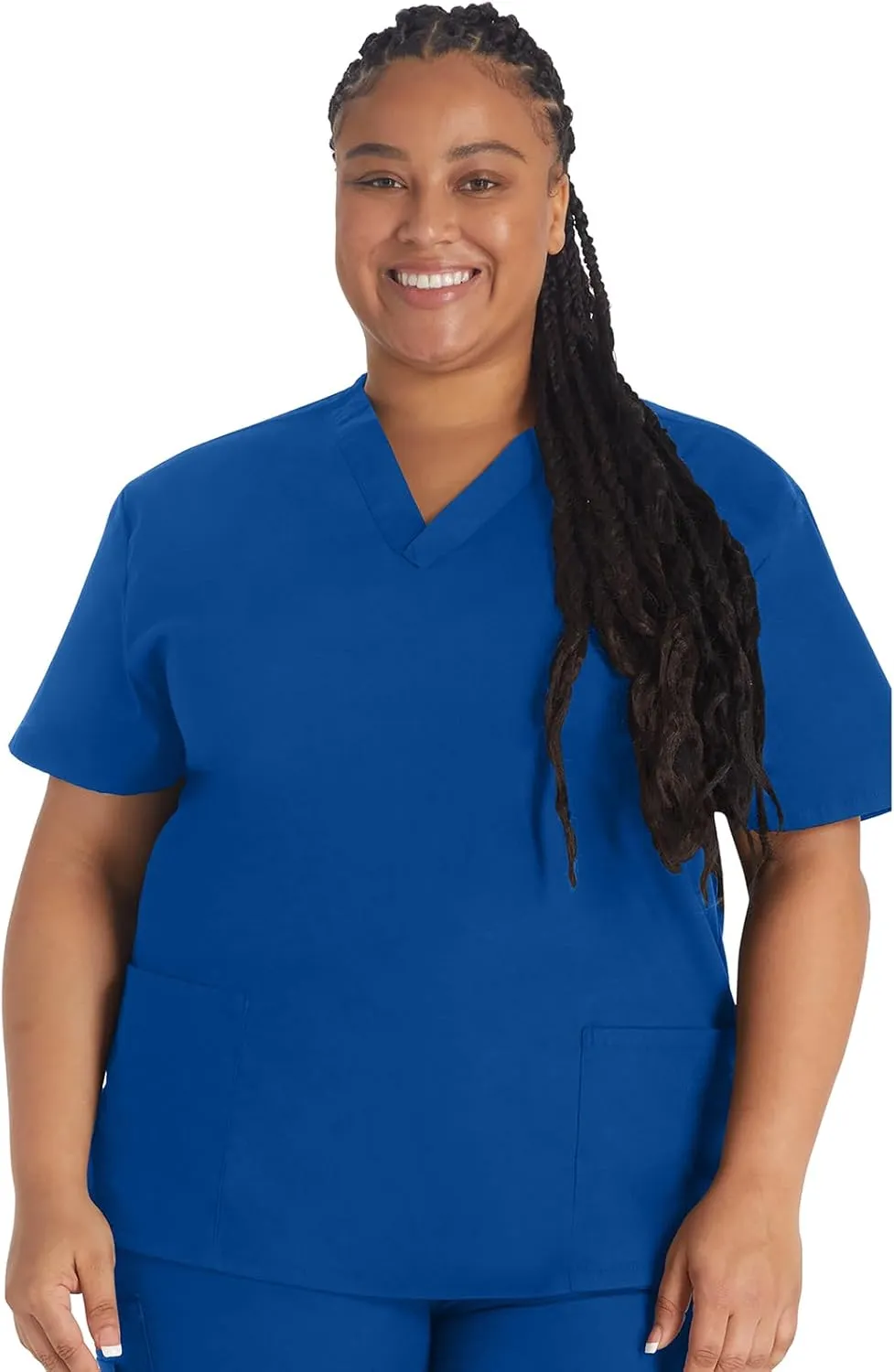 Dickies Women's V-Neck Scrub Top with 3 Pockets and Side Vents - 86706