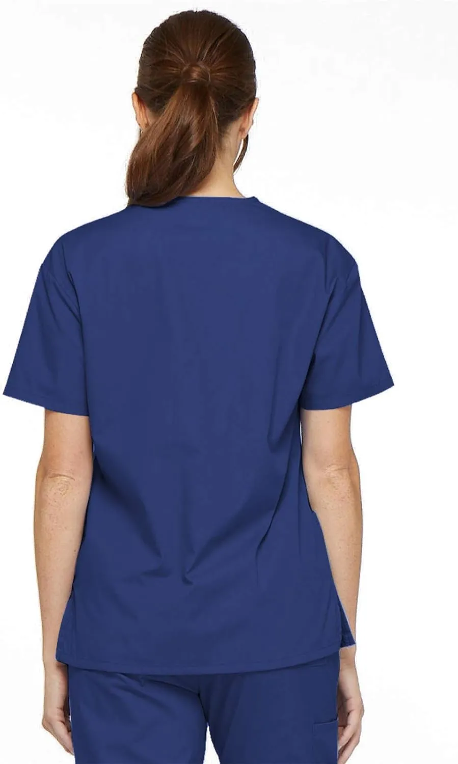 Dickies Women's V-Neck Scrub Top with 3 Pockets and Side Vents - 86706
