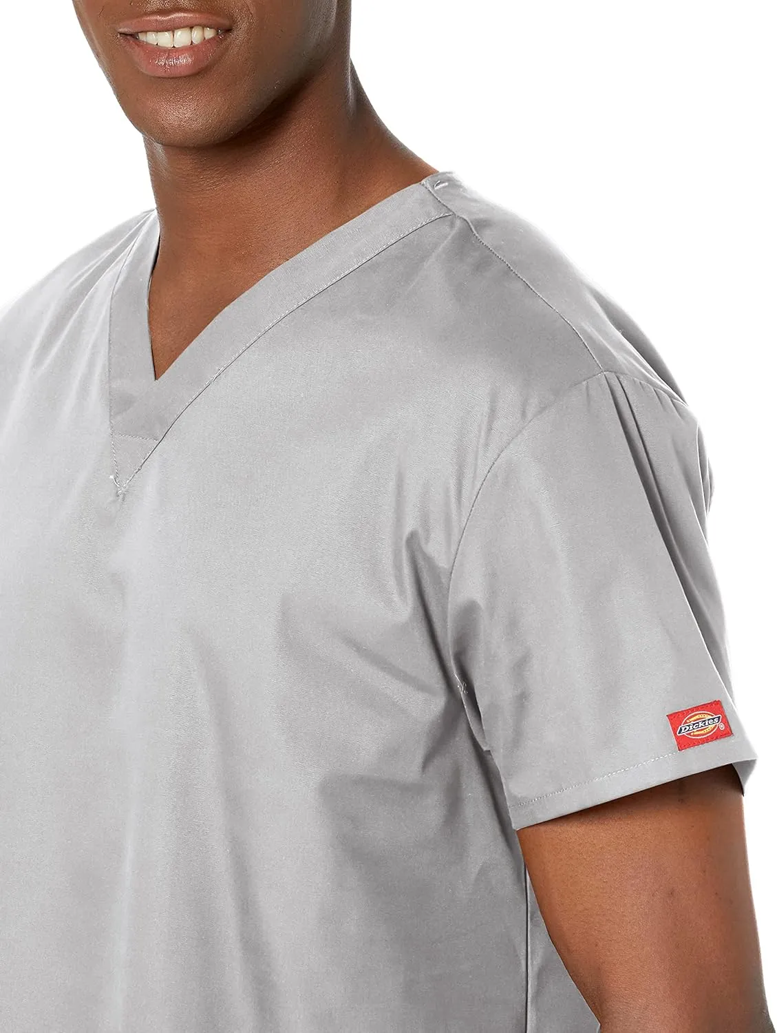 Dickies Women's V-Neck Scrub Top with 3 Pockets and Side Vents - 86706
