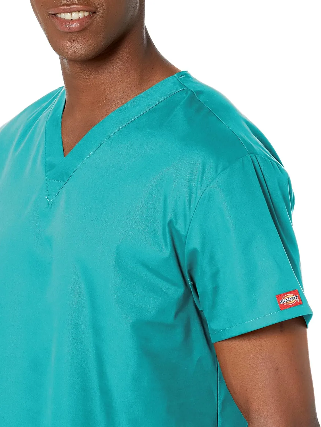 Dickies Women's V-Neck Scrub Top with 3 Pockets and Side Vents - 86706