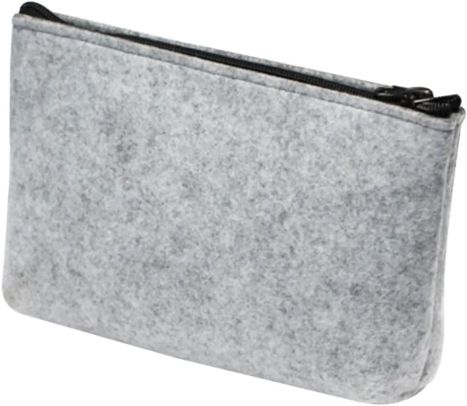 Digital Storage Bag Travel Pouch Cable Power Bank Holder Exquisite Felt Bag for Home Travel Office