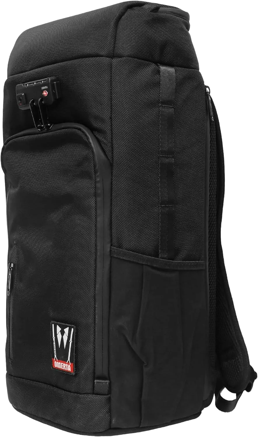 Dime Bags - The Omerta Wiseguy, Spill-Proof Zippers, Removable Padded Insert, Secret Pocket, Durable, Carbon-Filtered Technology, TSA Combo Lock (Black)