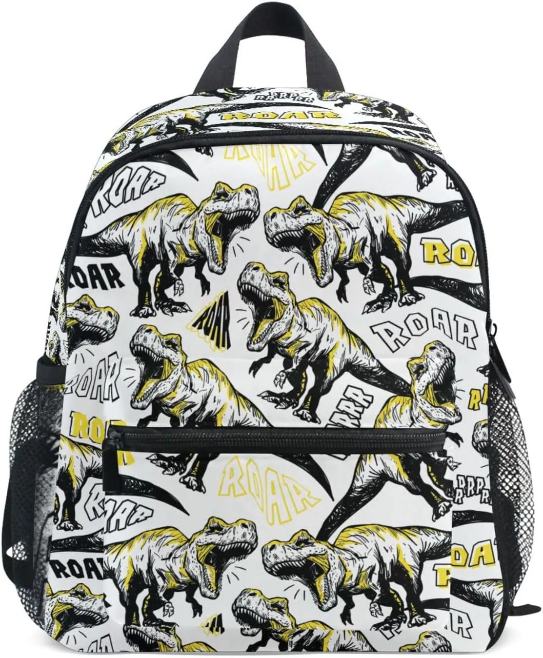 Dino Roar Toddler Backpack for Kids Girls Boys School Mini Backpacks with Chest Strap Book Bag for Travel Preschool Kindergarten Elementary,S