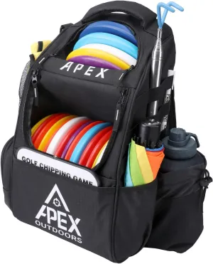 Disc Golf Bag, Large Disc Golf Backpack Holds Over 21 Discs, Durable & Lightweight with Multiple Storage Pockets