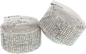 DIY Rhinestone Adhesive Tape 2 Rolls Crystal Mesh for Wedding Decorations Accessories