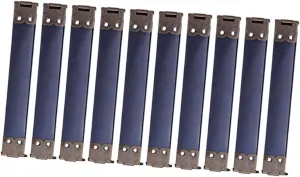 DOITOOL 100pcs 12cm Metal Internal Flex Frames for Handbag Clasps DIY Purse Hardware Spring Clip Sewing Hinges for Coin Purse Clasp Bag