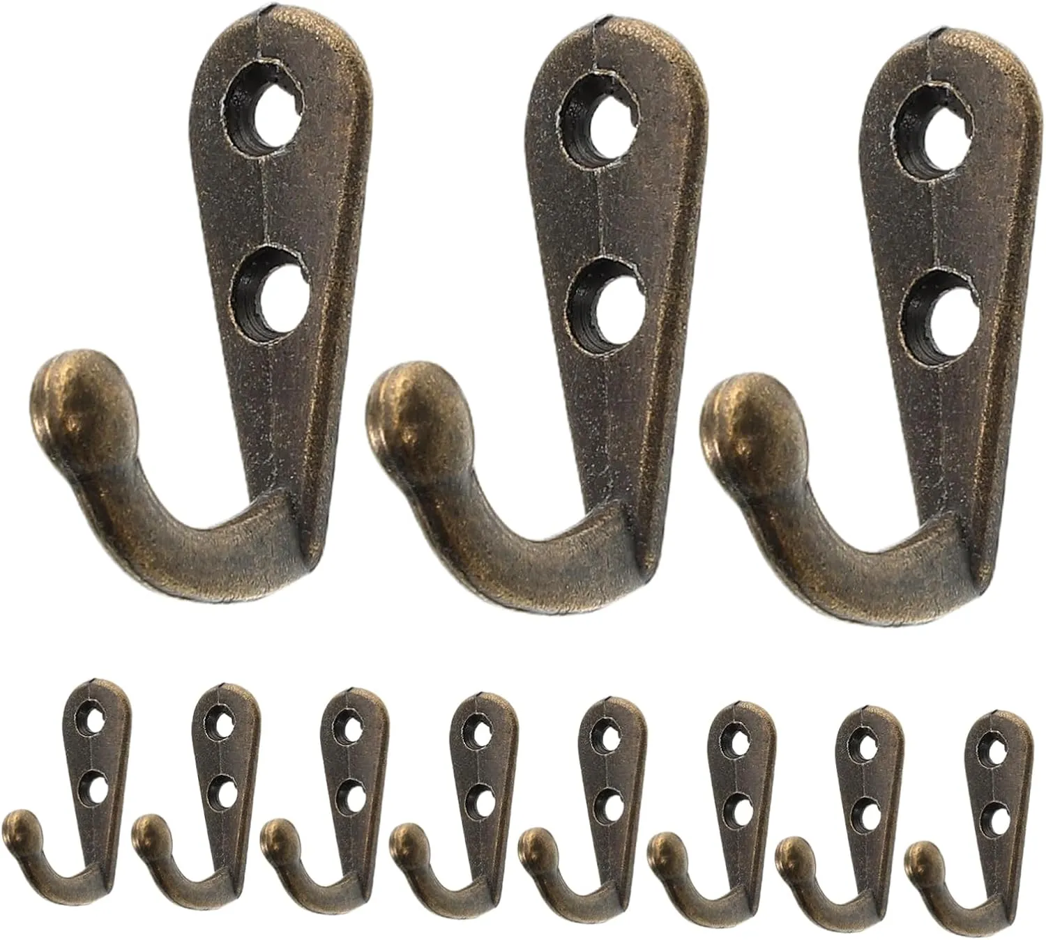 DOITOOL Elegant Country Decor Hooks 48pcs Mini Duty Single Coat Hooks for Hanging Towels Handbags Hats Farmhouse Style