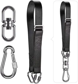 Dolibest Punching Bag Hangers Strap, Heavy Bag Strap Hanger for Home Gym Training Workout Fitness Conditioning Pull Ups and Dips Exercises Equipment