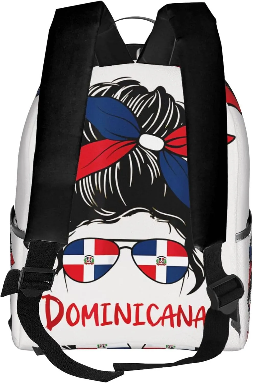 Dominicana Dominican Women Casual Backpacks Laptop Backpack Carry-on Daypack Sports Travel Rucksack Lightweight Working Bag for Outdoor Hiking Cycling Walking
