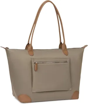 DORIS&JACKY Tote Bag For Women Large Lightweight Designer Leather Nylon Work Shoulder Bag And Foldable Travel Purse