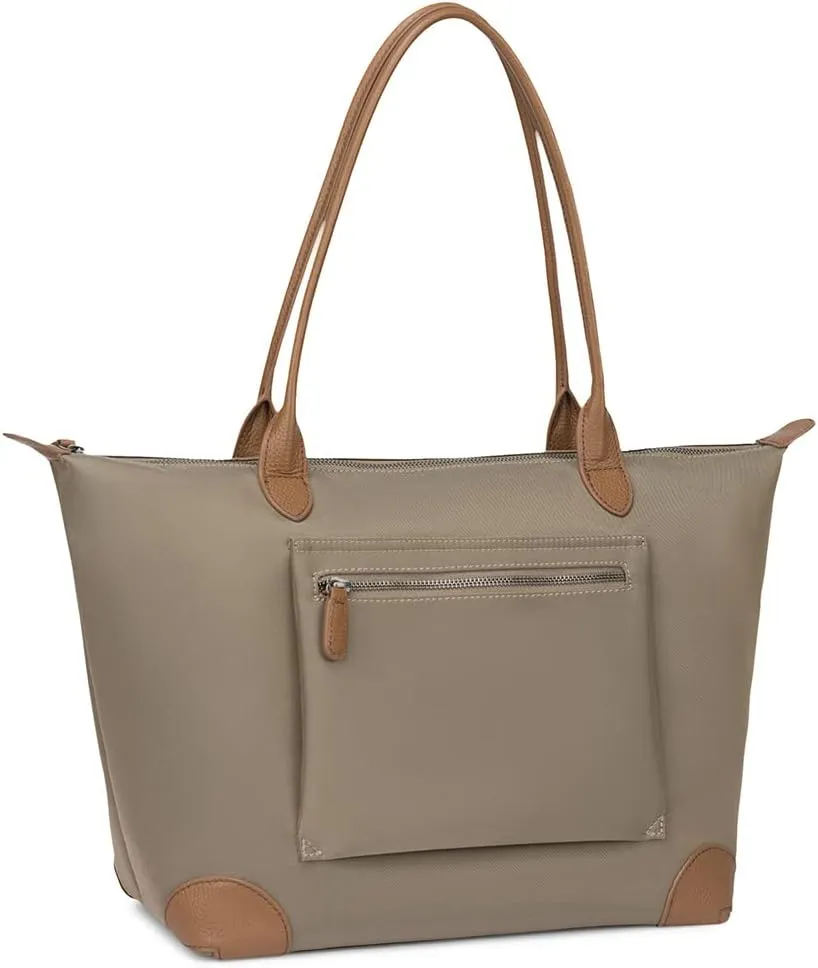 DORIS&JACKY Tote Bag For Women Large Lightweight Designer Leather Nylon Work Shoulder Bag And Foldable Travel Purse