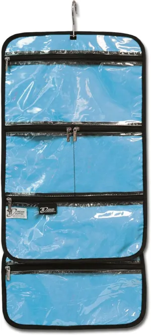 Dream Duffel Hanging Accessory Roll for Competition & Travel, Jewelry, Toiletry, & Cosmetic Bag, Blue