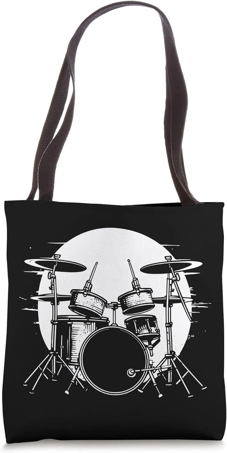 Drum Kit Drawing Trap Set Tote Bag