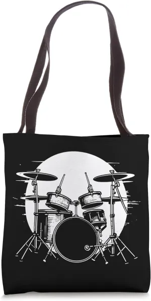 Drum Kit Drawing Trap Set Tote Bag