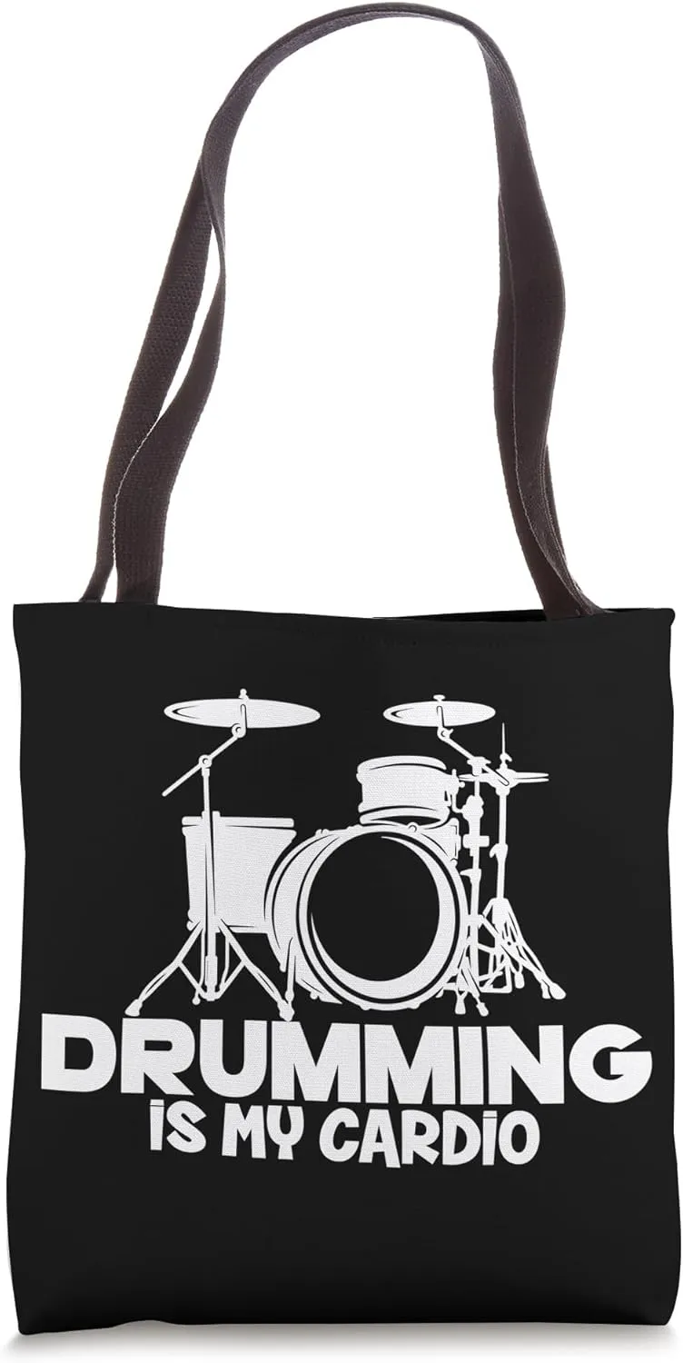 Drums Drum Sticks Drumming Drummer Tote Bag