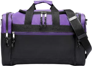 Duffle Bag, 16" Travel Carry On Weekender Overnight Sport Gym Bag Adjustable Strap For Men Women