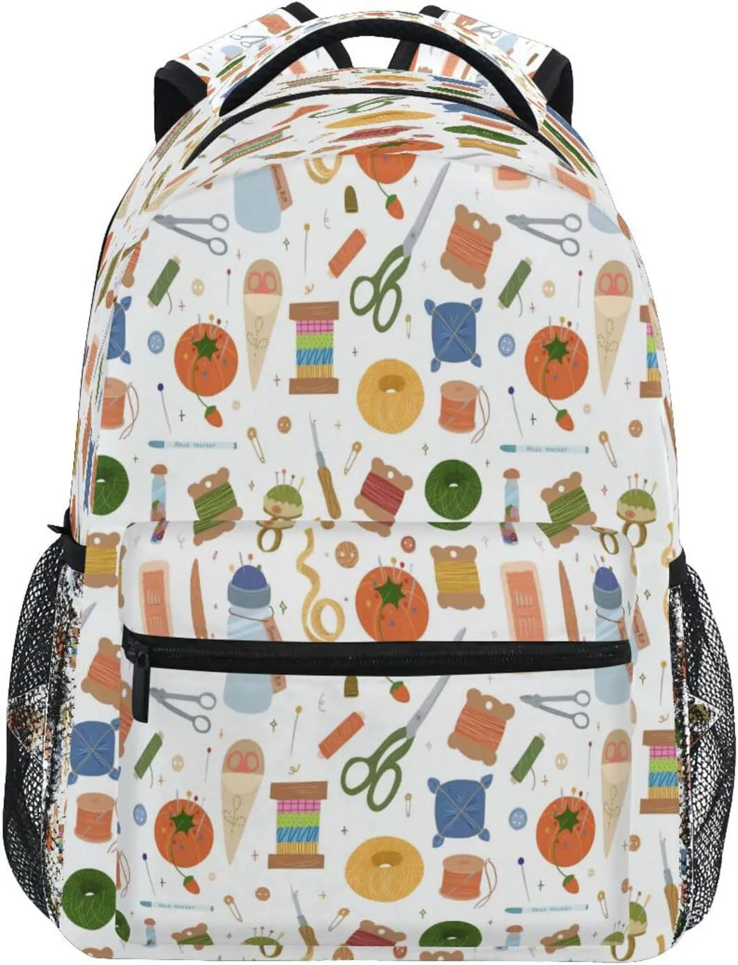 Dussdil Sewing Kit Needlework Kid's Backpack Boys Girls Backpacks 16 inch Casual Daypack Back Pack Bag with Adjustable Shoulder Strap Zipper Travel Bags