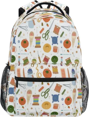 Dussdil Sewing Kit Needlework Kid's Backpack Boys Girls Backpacks 16 inch Casual Daypack Back Pack Bag with Adjustable Shoulder Strap Zipper Travel Bags