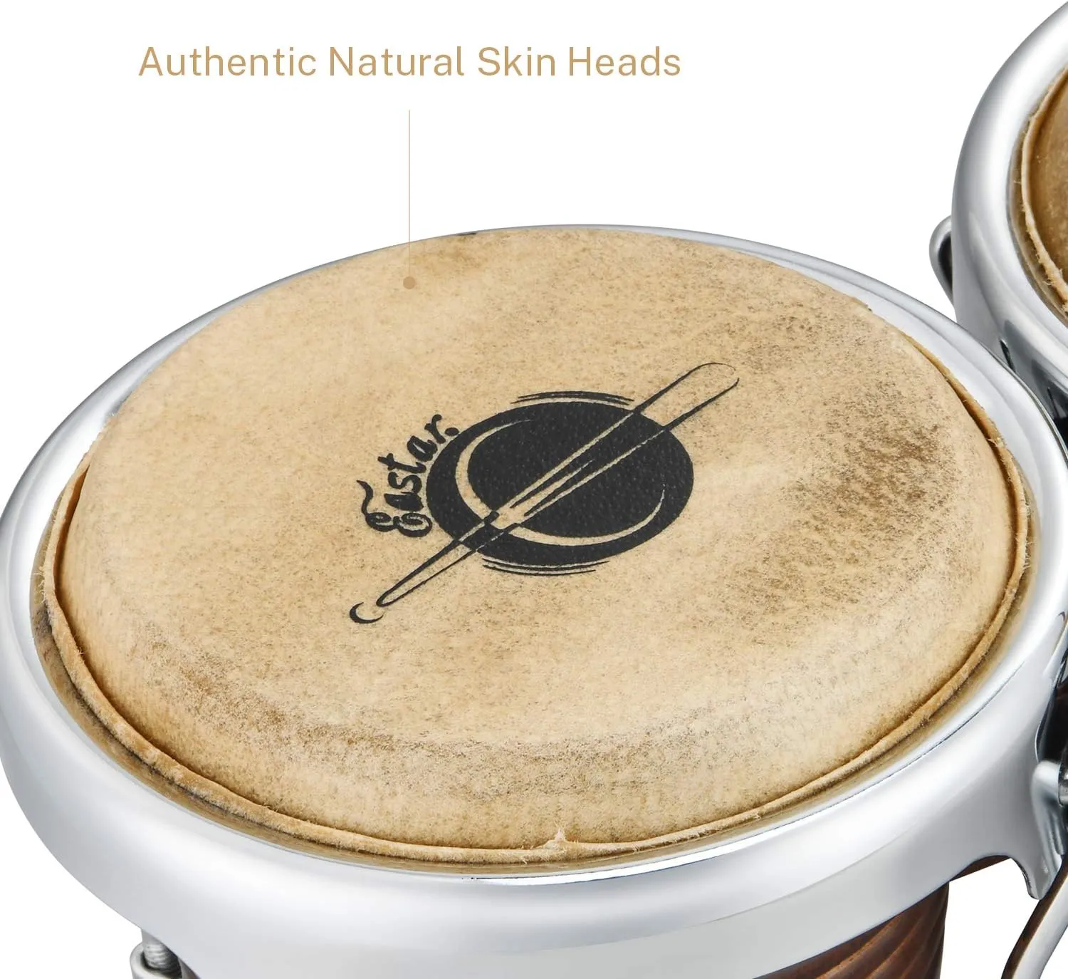 Eastar Bongo Drums 7'' and 8'' for Professional Special Antique Finish, EBO-21