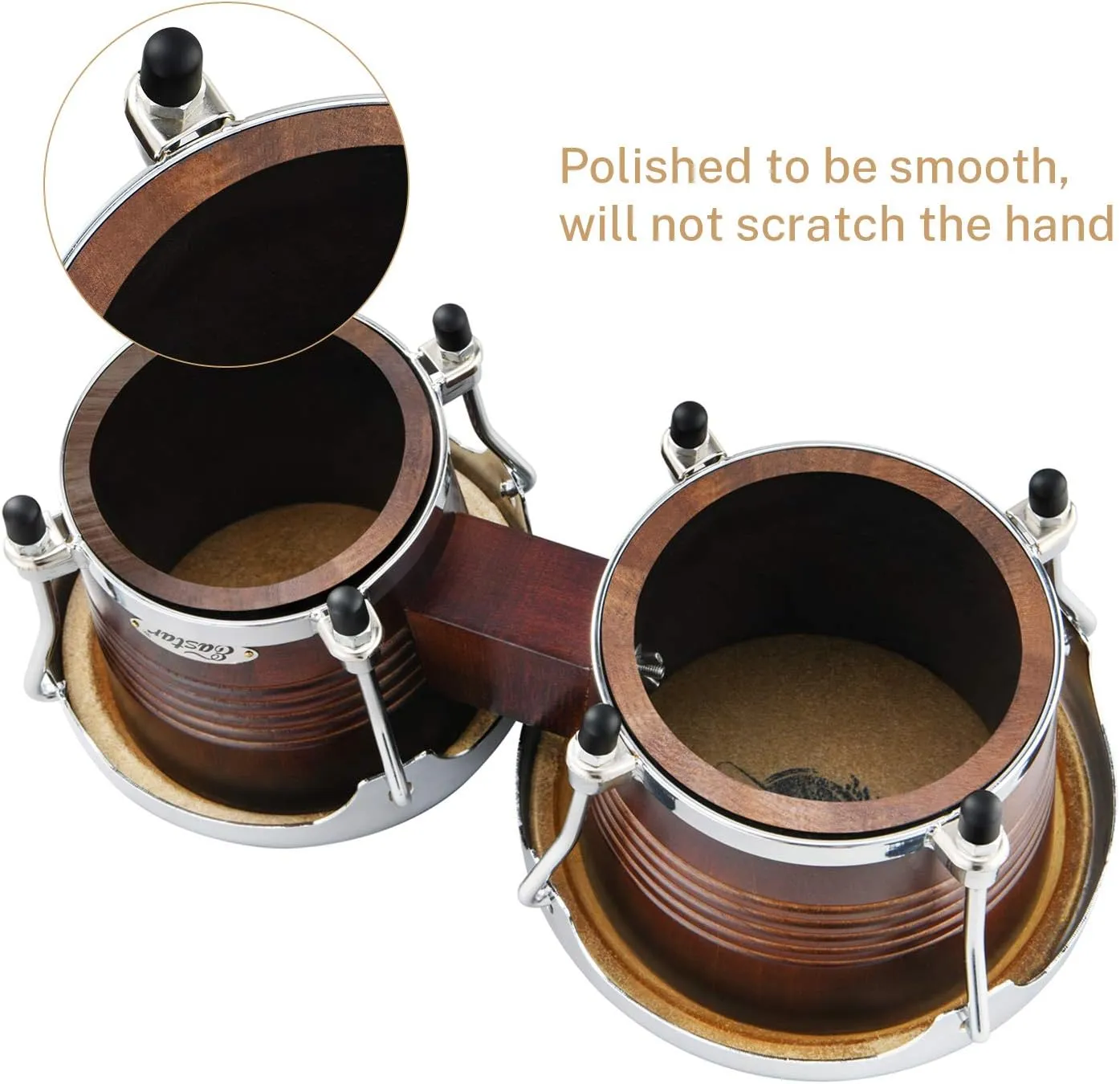 Eastar Bongo Drums 7'' and 8'' for Professional Special Antique Finish, EBO-21