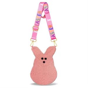 Easter Purse for Women Beaded Colorful Egg Bunny Crossbody Purse Easter Rabbit Shoulder Bag Spring Holiday Gifts