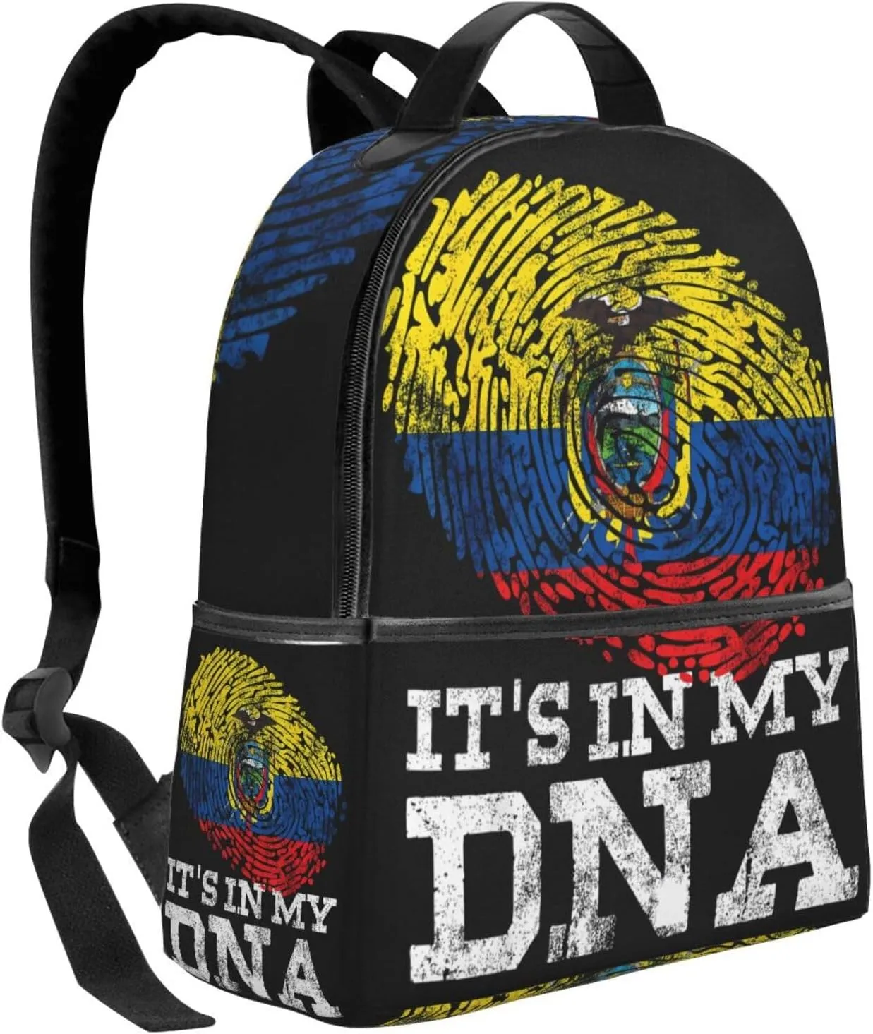 Ecuadorian Hispanic Ecuador Flag Casual Backpacks Laptop Backpack Carry-on Daypack Sports Travel Rucksack Lightweight Working Bag for Outdoor Hiking Cycling Walking