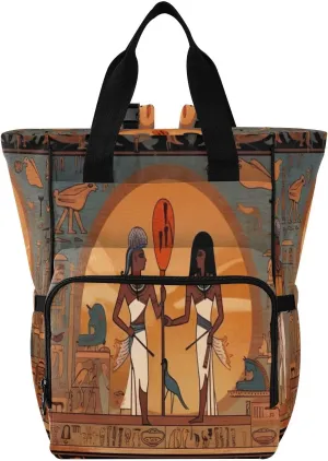 Egyptian Topics 1 Diaper Bag Backpack, Large Capacity Diaper Bag Multifunctional Baby Bag for Mommy Travel Backpack