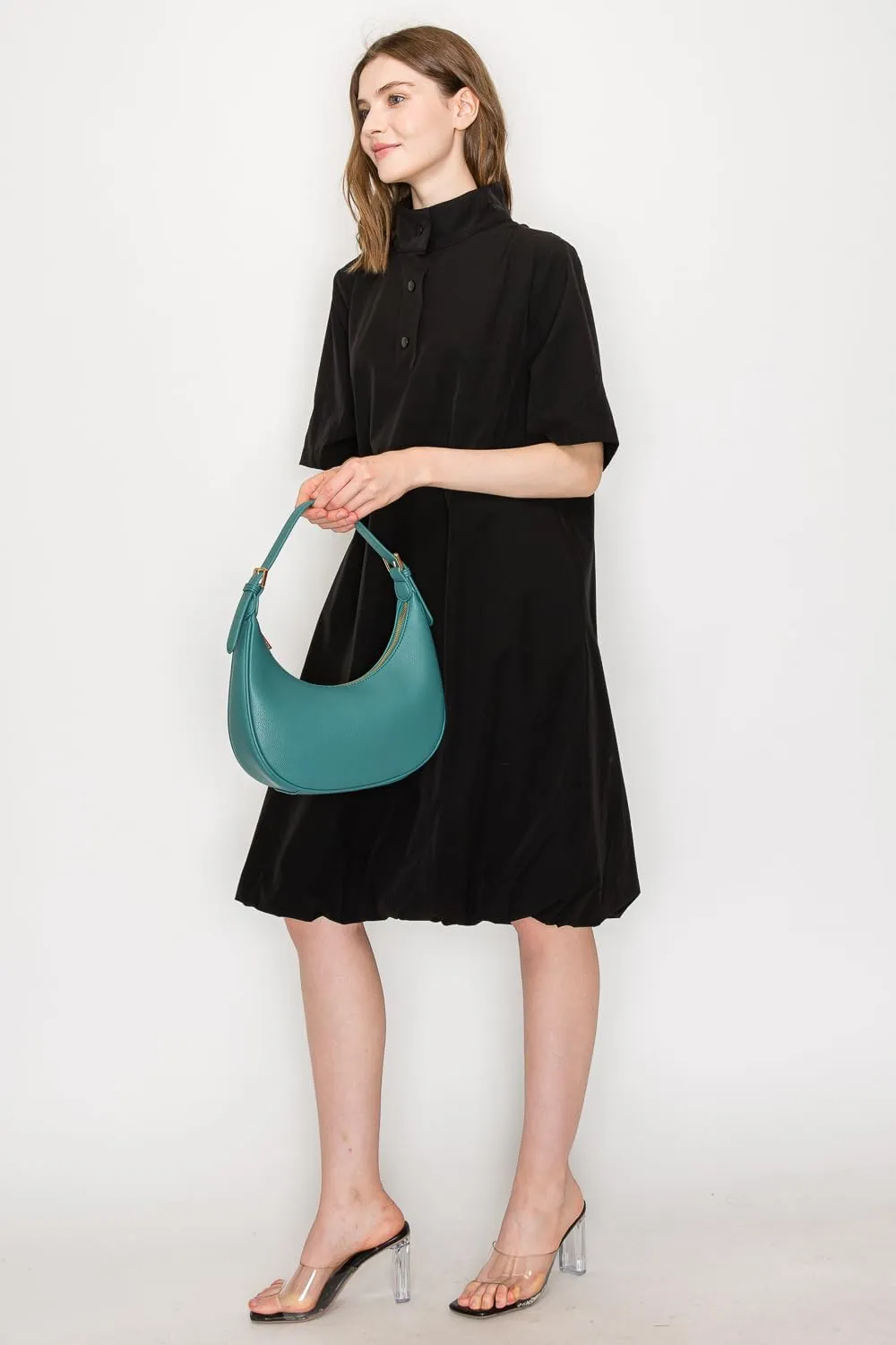 Elegant Crescent Shoulder Bag Underarm Purse