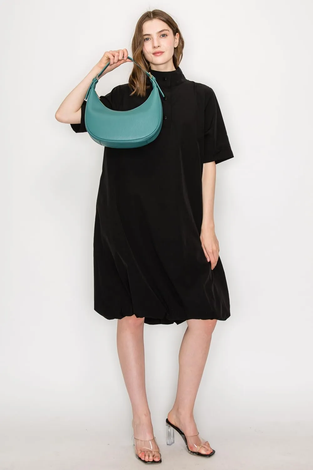 Elegant Crescent Shoulder Bag Underarm Purse