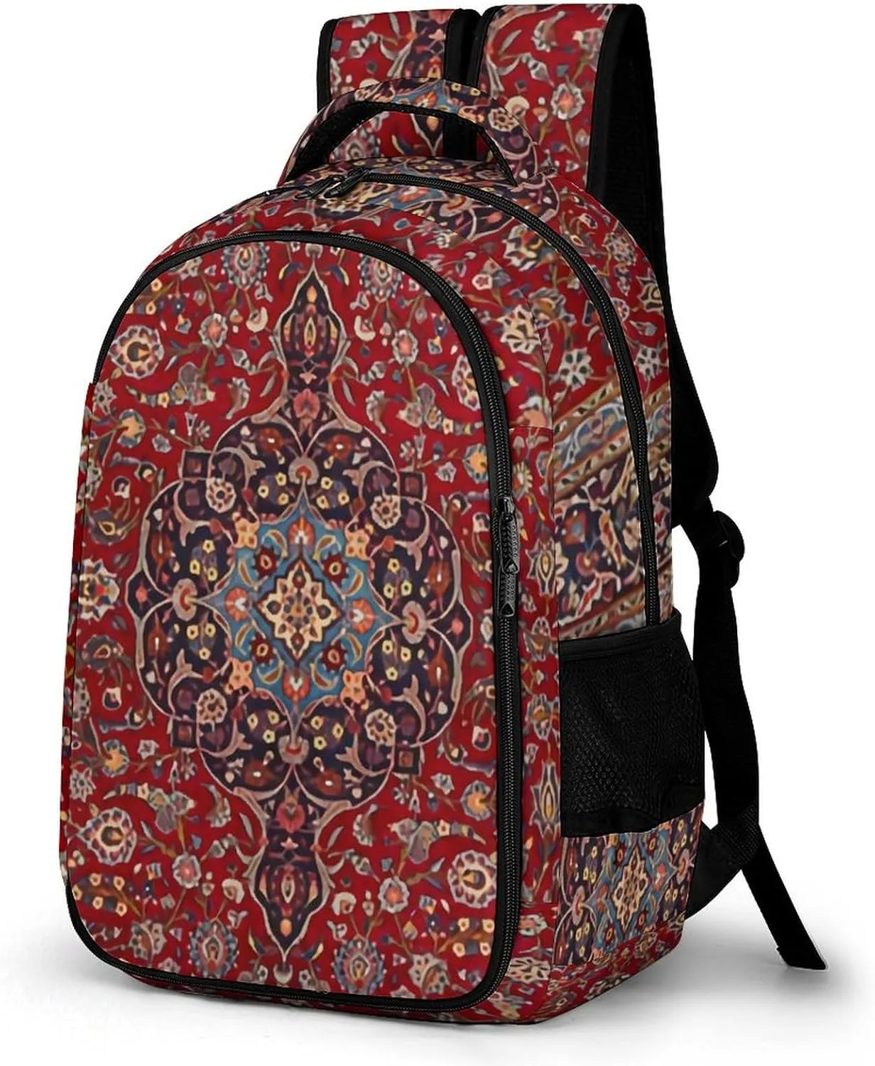 Elegant Retro Modern Vintage Persian Large Capacity, Lightweight, And Stylish Pocket Double Backpack