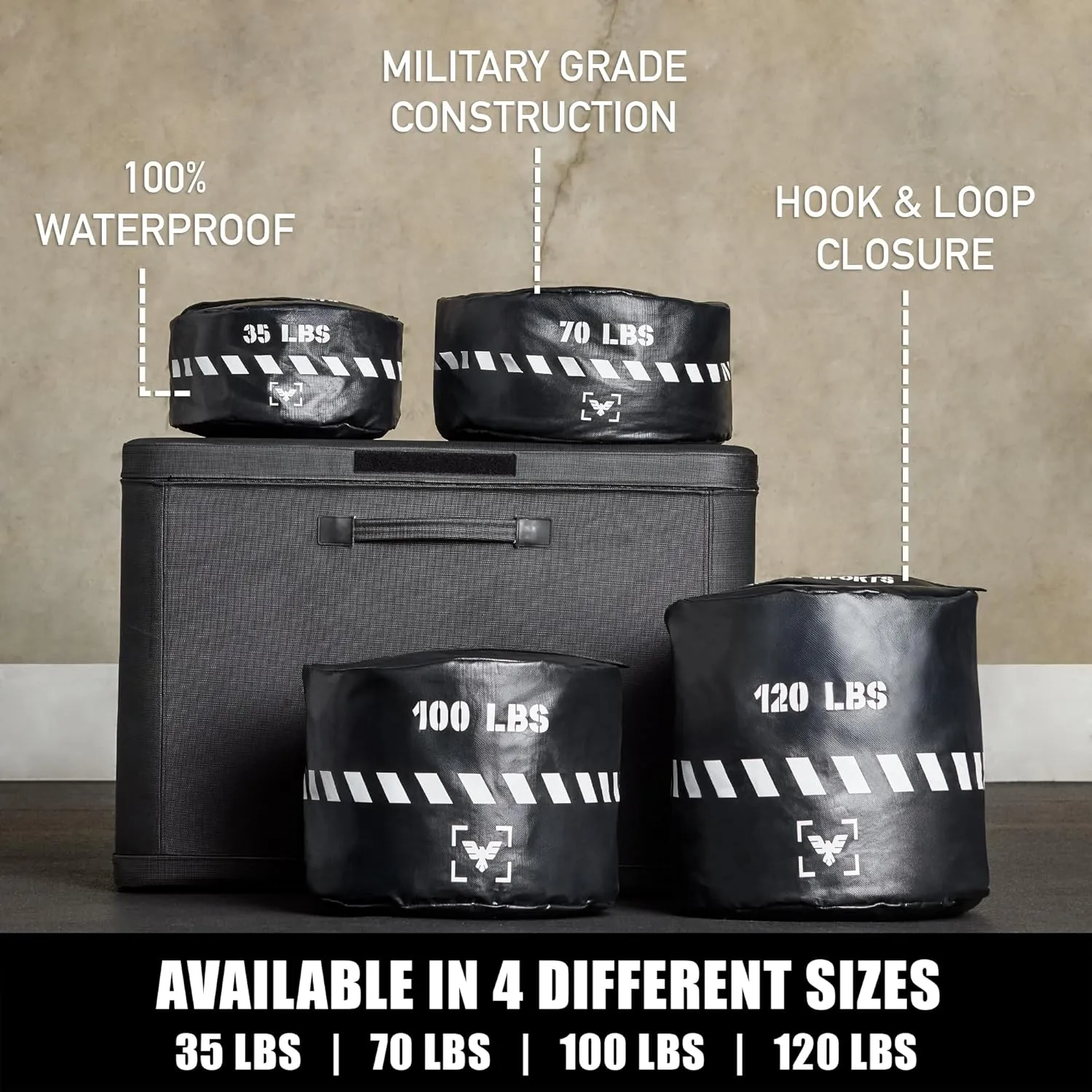 Elite Sports Heavy-Duty Workout Sandbag- Unfilled, Durable Sand Bags for Powerlifting, Combat Training & Full-Body Workouts