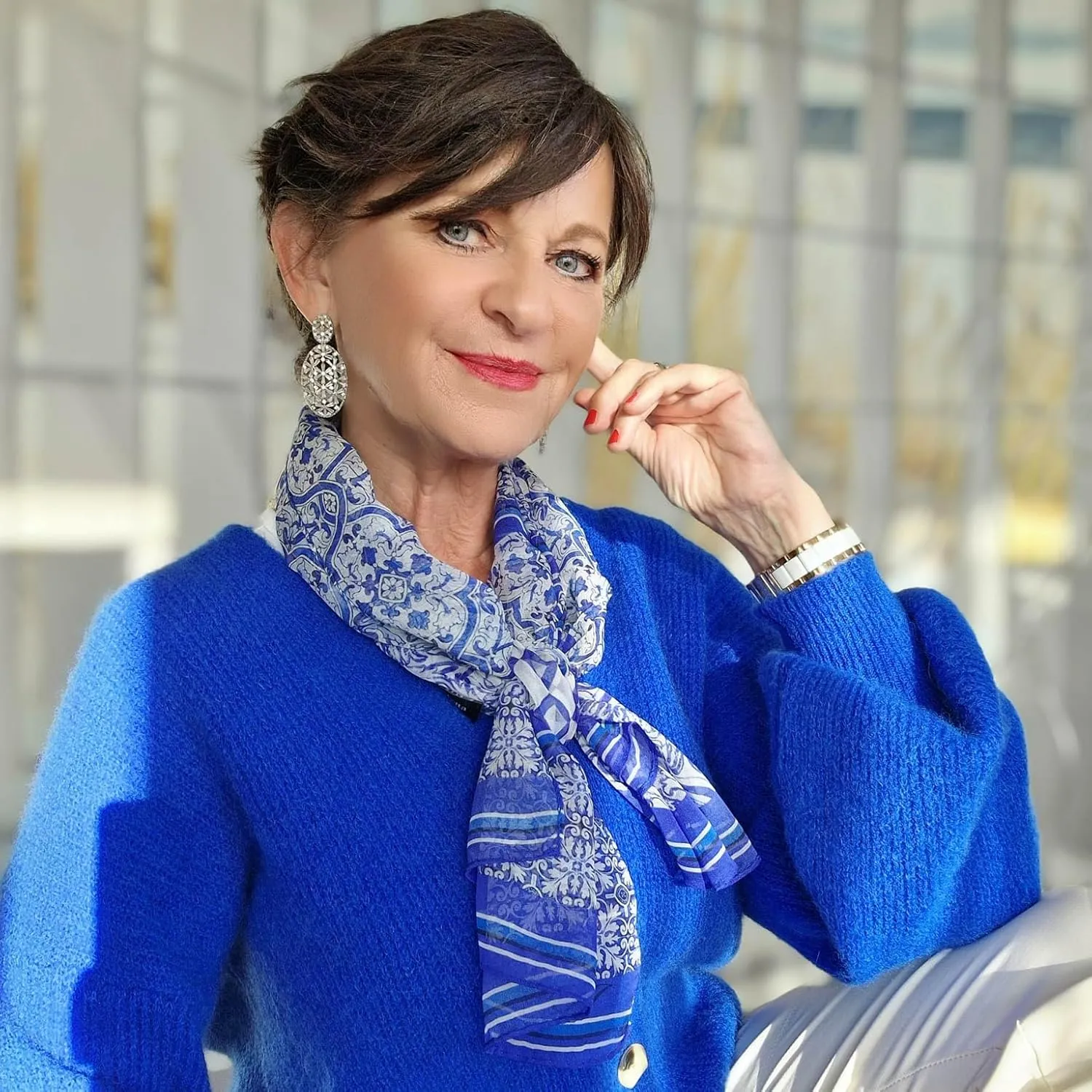 Elizabetta Women's 100% Silk Fashion Long Scarves - Made in Italy