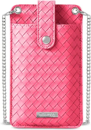 Ellie Rose Vegan Leather RFID Womens Crossbody Cell Phone Purse Holder Bag
