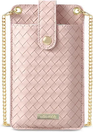 Ellie Rose Vegan Leather RFID Womens Crossbody Cell Phone Purse Holder Bag