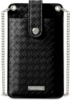 Ellie Rose Vegan Leather RFID Womens Crossbody Cell Phone Purse Holder Bag