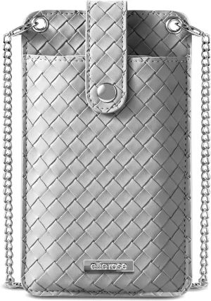 Ellie Rose Vegan Leather RFID Womens Crossbody Cell Phone Purse Holder Bag