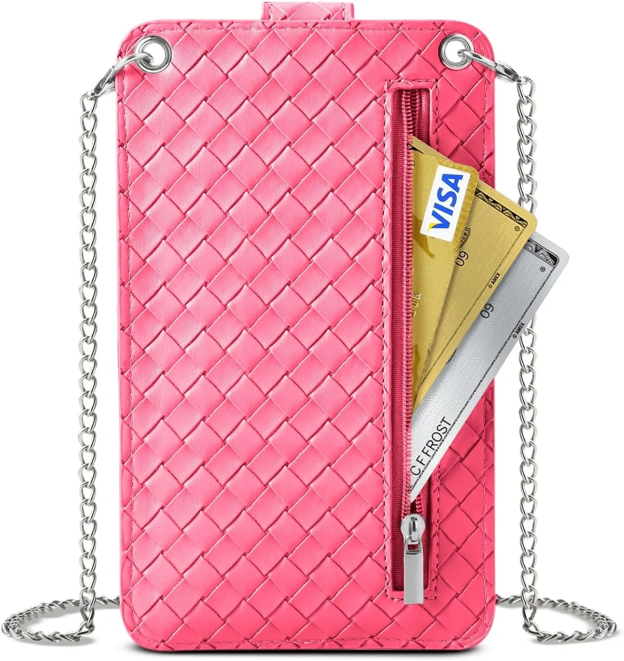 Ellie Rose Vegan Leather RFID Womens Crossbody Cell Phone Purse Holder Bag