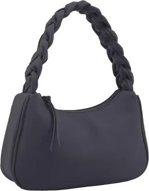 Emperia Braided Top Handle Shoulder Bag For Women, Trendy Designer Small Hobo Tote Handbag