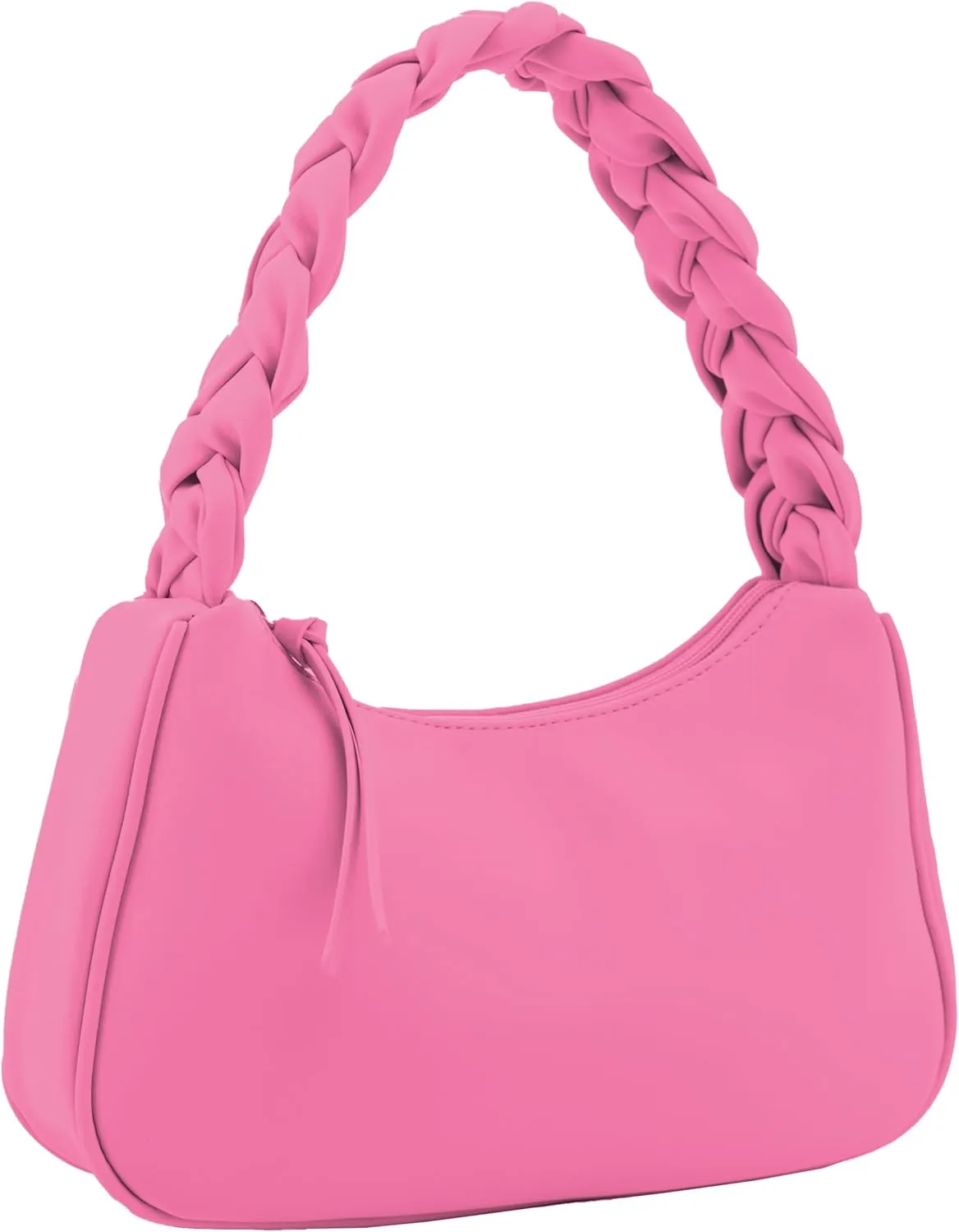 Emperia Braided Top Handle Shoulder Bag For Women, Trendy Designer Small Hobo Tote Handbag