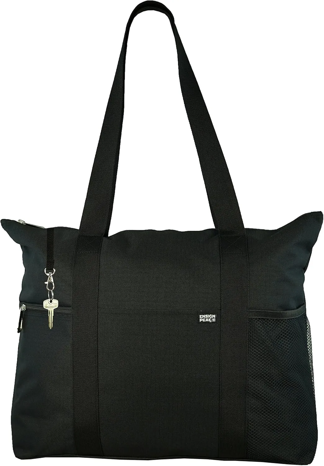 Ensign Peak Shoulder Tote with Multiple Pockets and Zipper Closure
