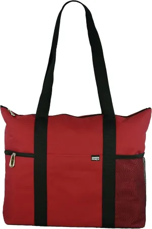 Ensign Peak Shoulder Tote with Multiple Pockets and Zipper Closure