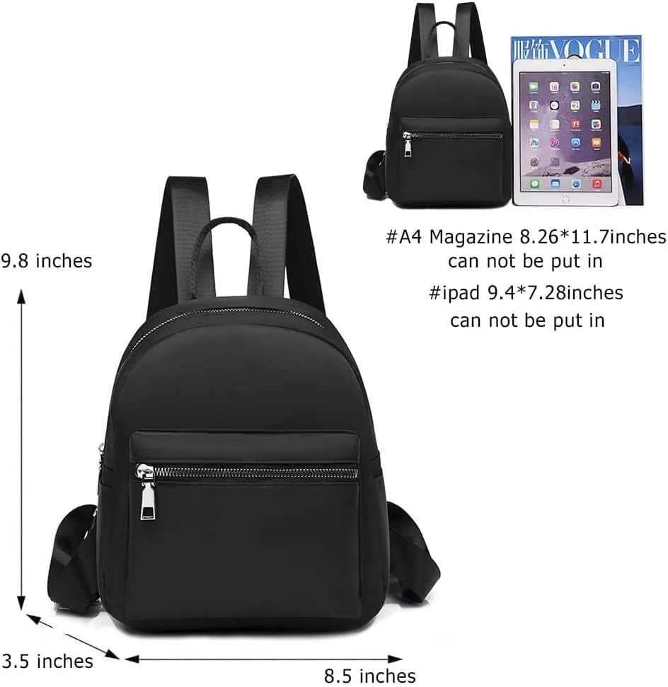 Etercycle Mini Backpack Purse for women, Small Backpack Purse, Shoulder Bag for Travel (Black)