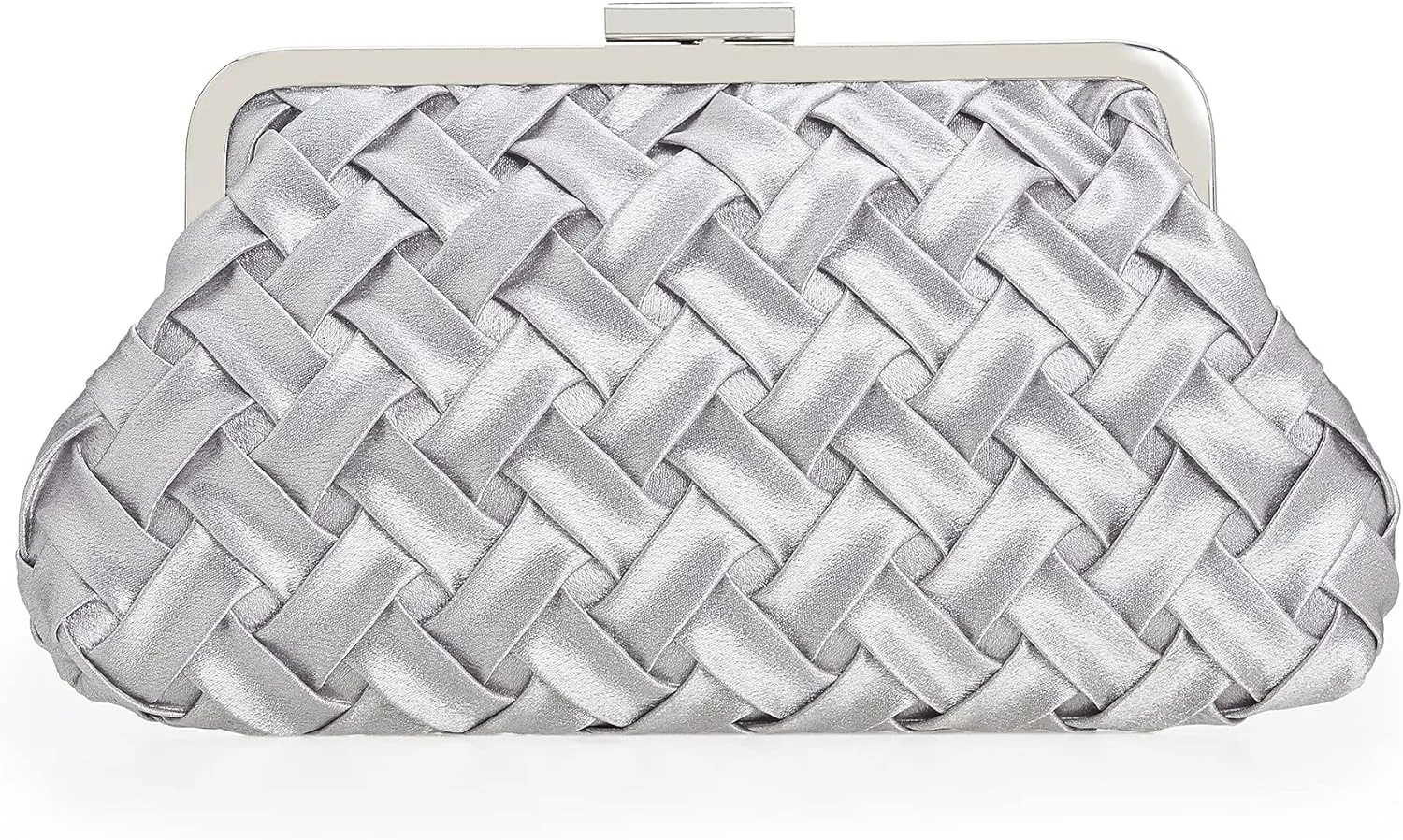 Evening Bag Women Small Dressy Clutch Handbag Braided Satin Formal Purse for Wedding/Prom/Black tie Party