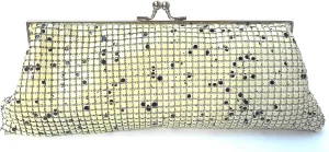 Evening Clutch Metal Mesh Purse Bag for Cocktail Party Prom Wedding Banquet